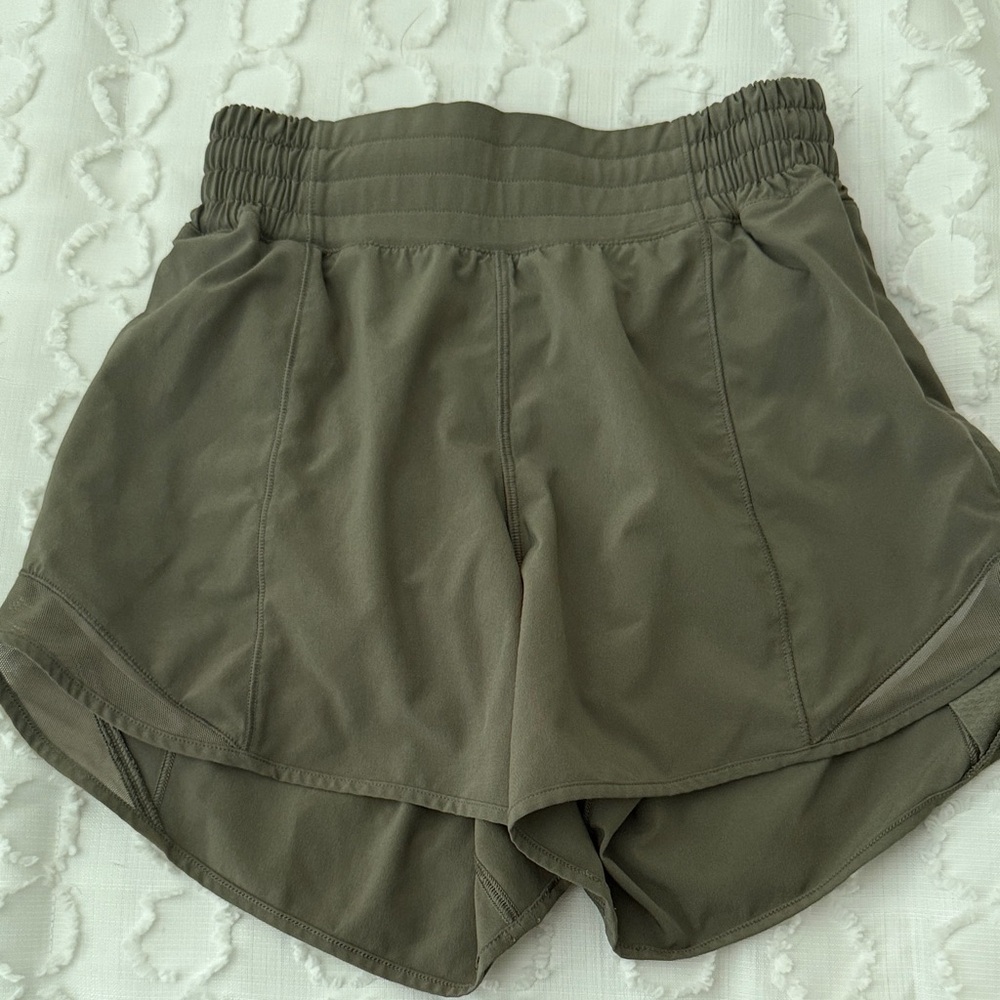 Lululemon Athletica Khaki Women's Athletic Shorts